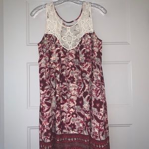 Lace top dress